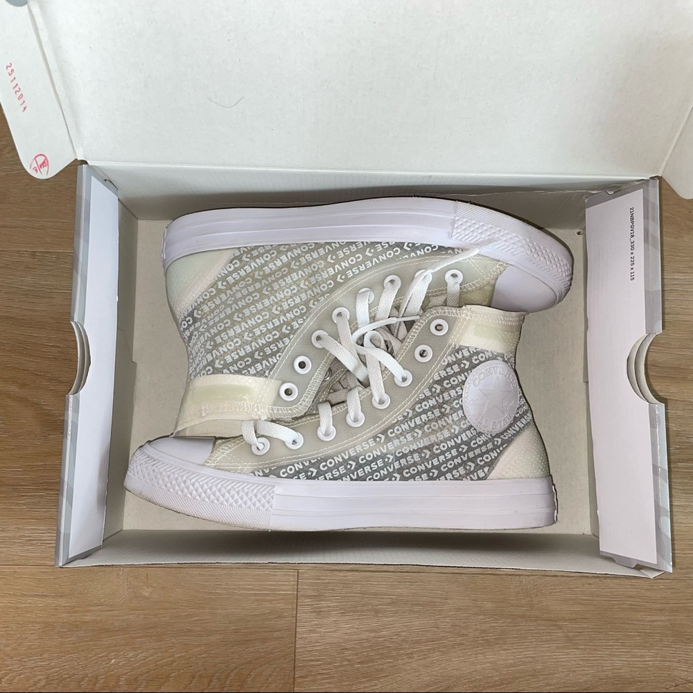 Converse All Star Hi translucent white 9